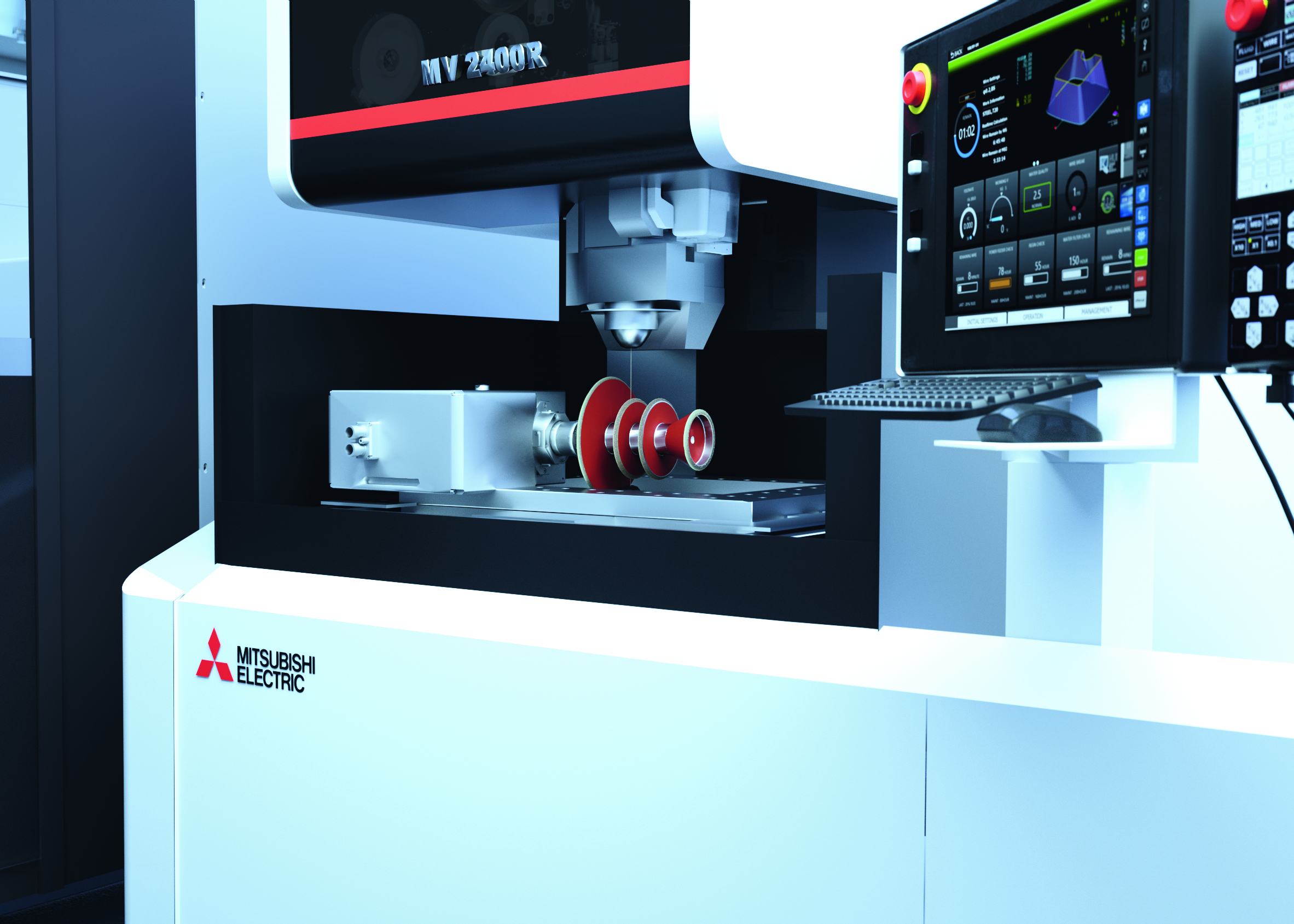 EDM-DRESS – the perfect technology for an improved grinding process, using a multi-purpose high-precision wire cut EDM system. [Source: Mitsubishi Electric Europe B.V.]