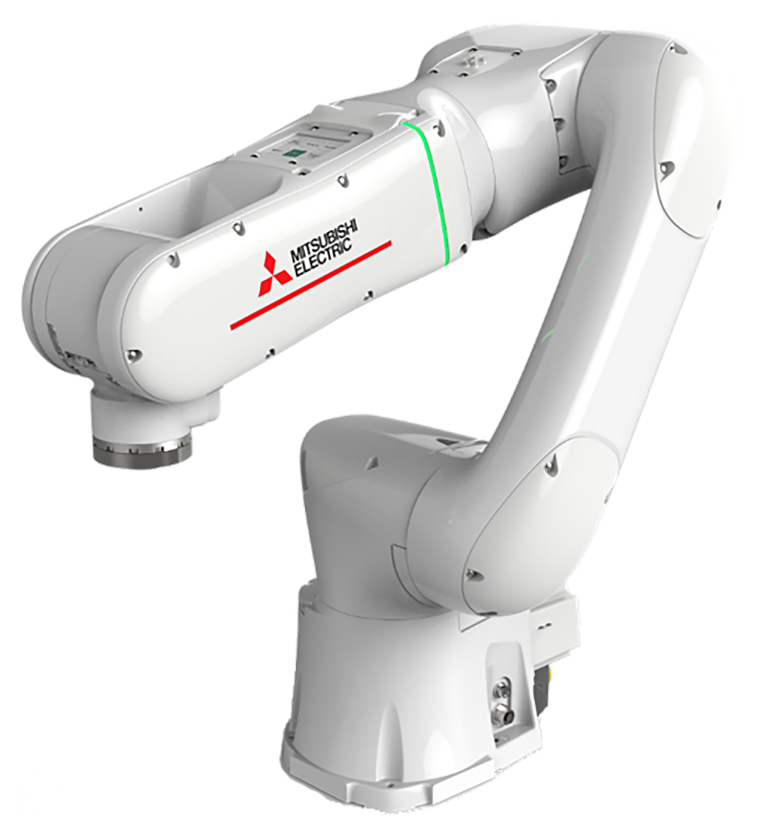 Der MELFA Assista von Mitsubishi Electric unterstützt Anwendungen in der Metallbearbeitung, bei denen sich Bediener und Roboter barrierefrei einen Arbeitsraum teilen. [Quelle: Mitsubishi Electric Europe B.V.]