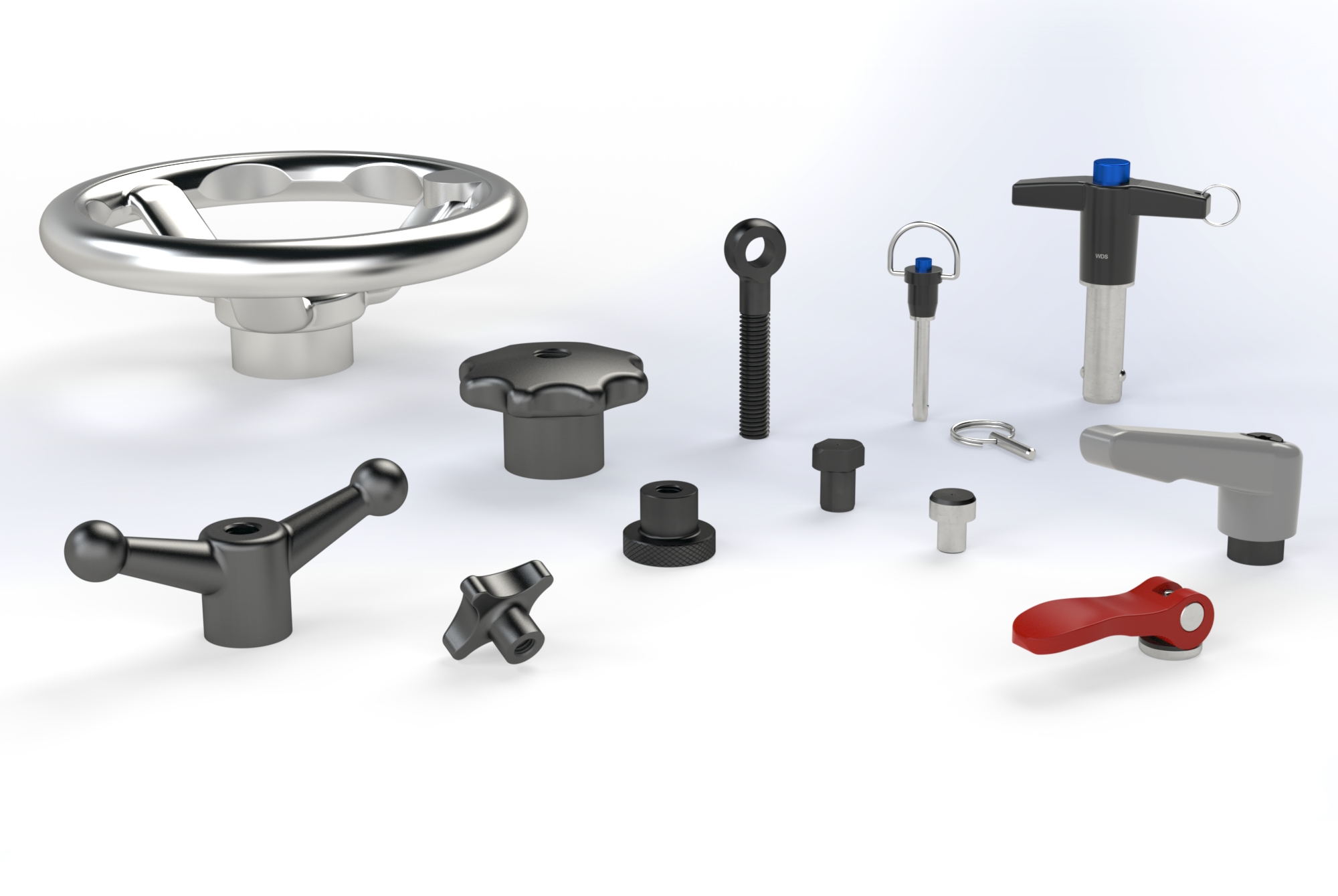 These new components join a wide range of existing inch-size products, from nuts and screws to levelling feet.