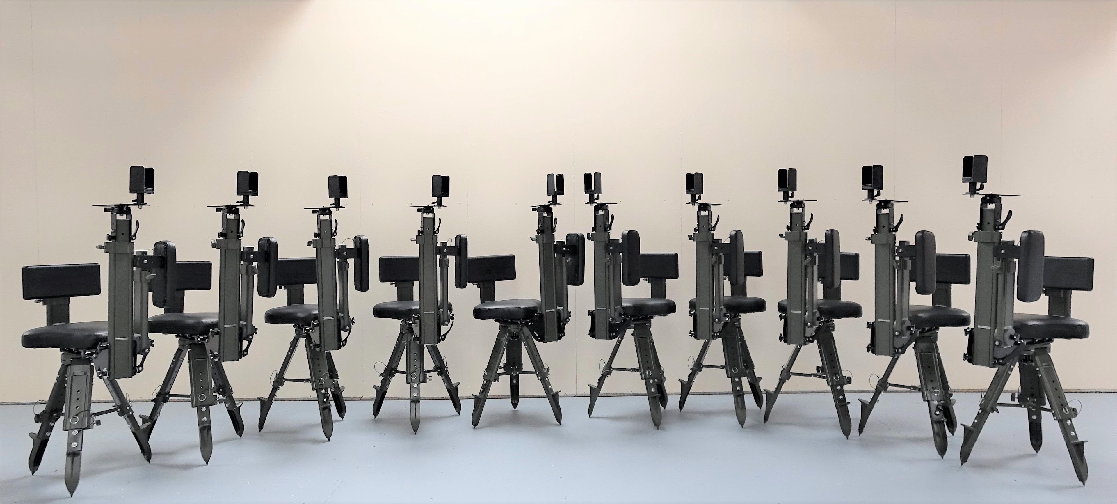 Idleback’s range of chairs were developed to enable a shooter or photographer to quickly turn throughout 360 degrees and shoot with accuracy. (Image Source: Idleback)