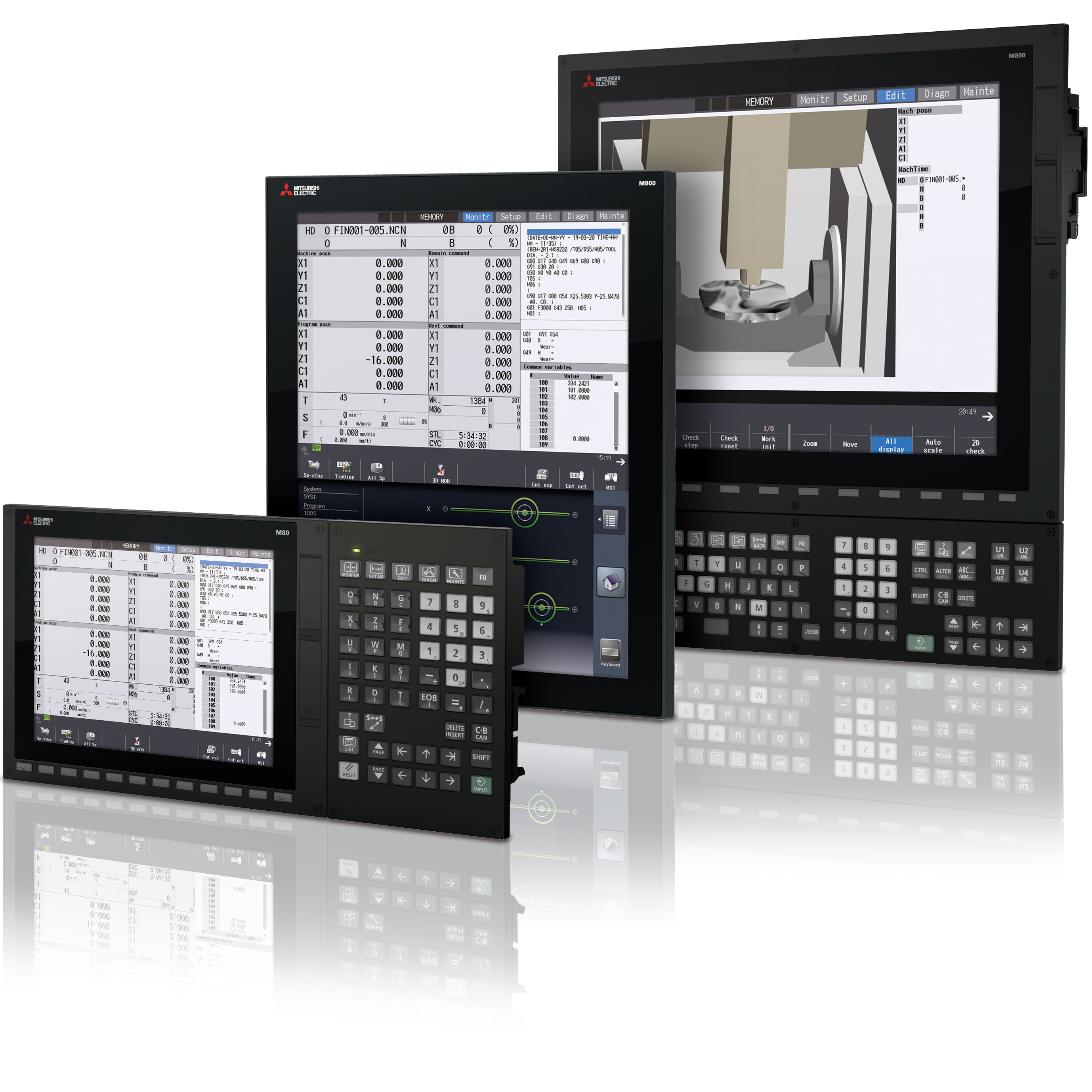 Mitsubishi Electric’s M8V series is an innovative range of controllers for CNC machining designed to support digital transformation strategies. [Source: Mitsubishi Electric Europe B.V.]