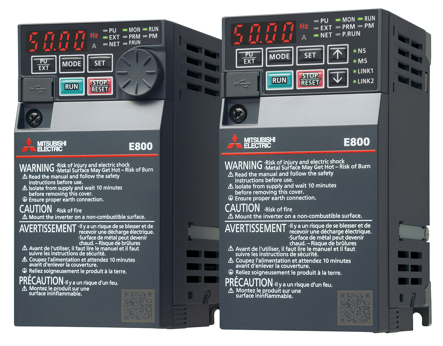 The latest Mitsubishi Electric FR-E800 inverter series offers highly flexible, compact inverters with multiple, built-in communications, including TSN, suited for a wide range of applications including Automotive, Food & Beverage and Water and Wastewater.