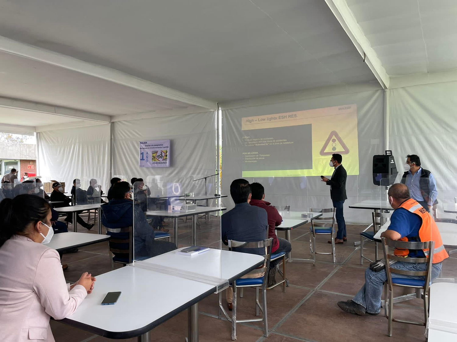 The achievement was marked with a Townhall celebration at the site, during which Flavio Romero, Head of RES PS AME Operations at Sulzer, congratulated the staff for their cooperation and support.
