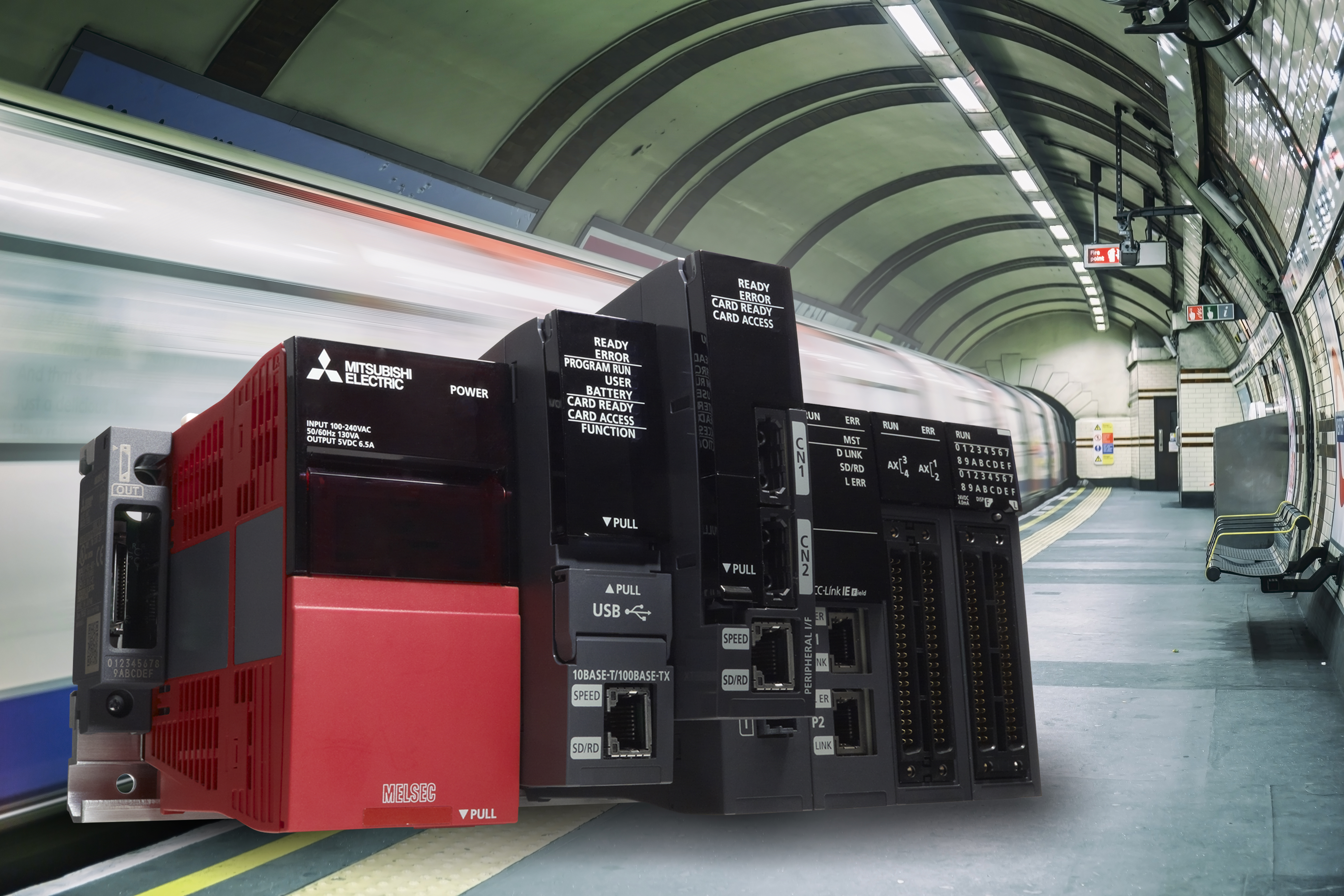 Due to its modular structure, the Mitsubishi Electric SIL 2-certified MELSEC iQ-R PLC series can be paired with additional CPUs and power supply modules to ensure system redundancy. [Source: Mitsubishi Electric Europe B.V.]