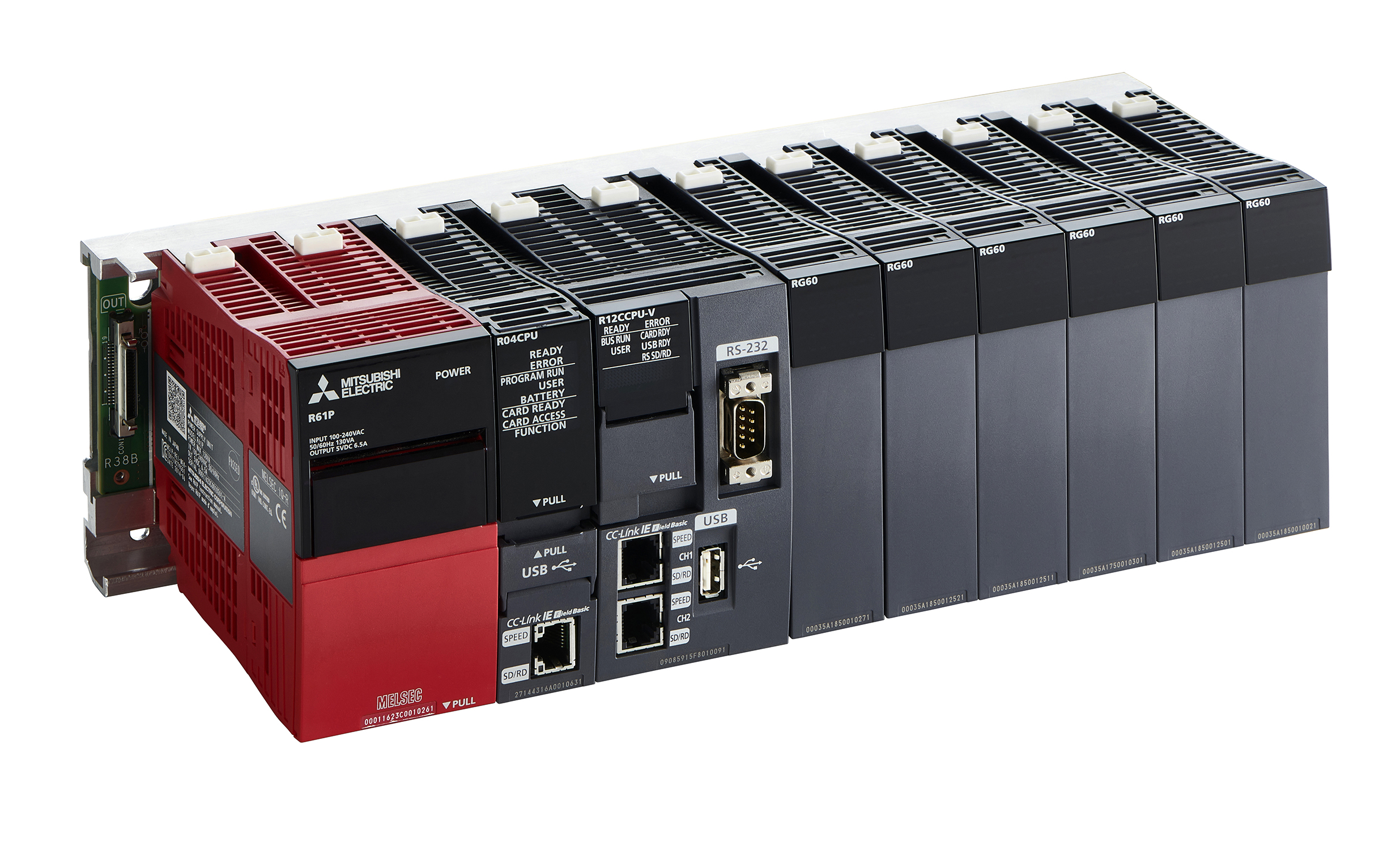 Mitsubishi Electric’s MELSEC iQ-R PLC now offers an innovative safety module option which provides the performance and integrity of a separate safety PLC but without the added cabinet space. [Source: Mitsubishi Electric Europe B.V.]
