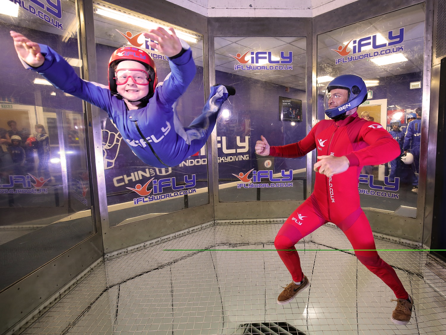 At iFly’s Milton Keynes location the wind speed of the indoor skydiving tunnels is regulated by four powerful and reliable variable speed drives from Mitsubishi Electric. [Source: iFLY]