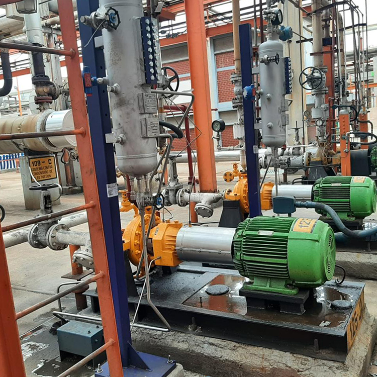 Redundancy in the processes enabled one pump to be repaired without affecting production