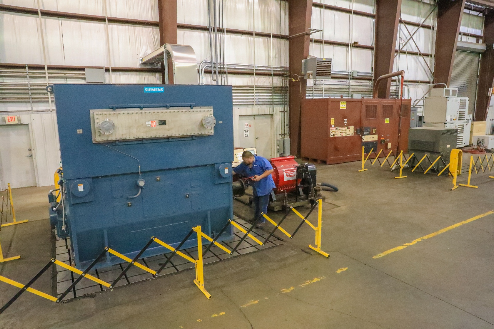 The new test facility at Sulzer’s Pasadena Service Center is part of a program of continued investment to better serve users of large AC and DC motors.