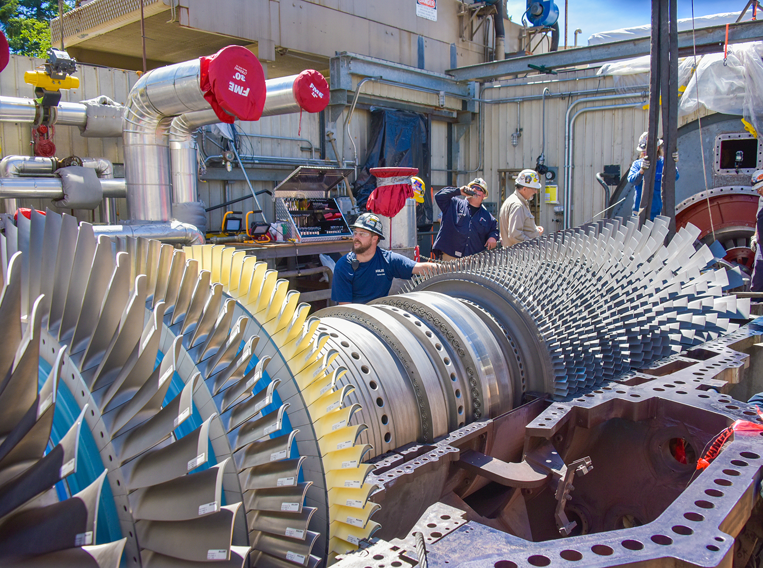 Gas turbine maintenance projects require considerable expertise on-site for an efficient conclusion