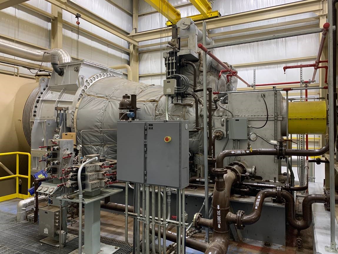 The refurbished steam turbine was installed and commissioned by Sulzer for the biomass power station