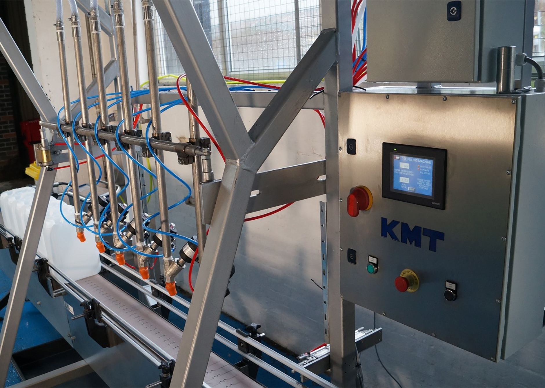 Filling operations are carried out at a dedicated bottling plant, utilising a bespoke filling machine to bottle AdBlue into 10 litre containers