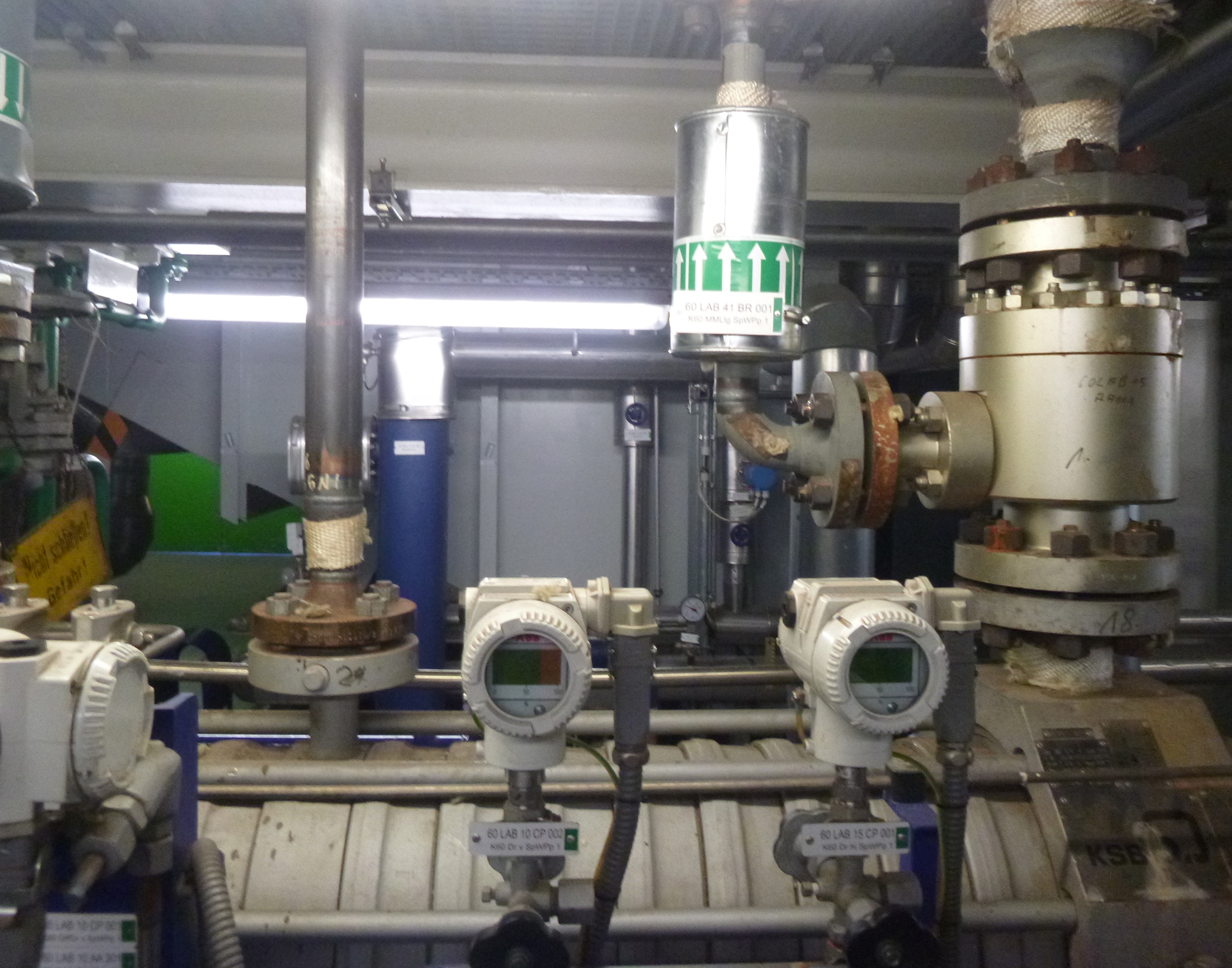 The boiler feed pump was disconnected and removed by Sulzer