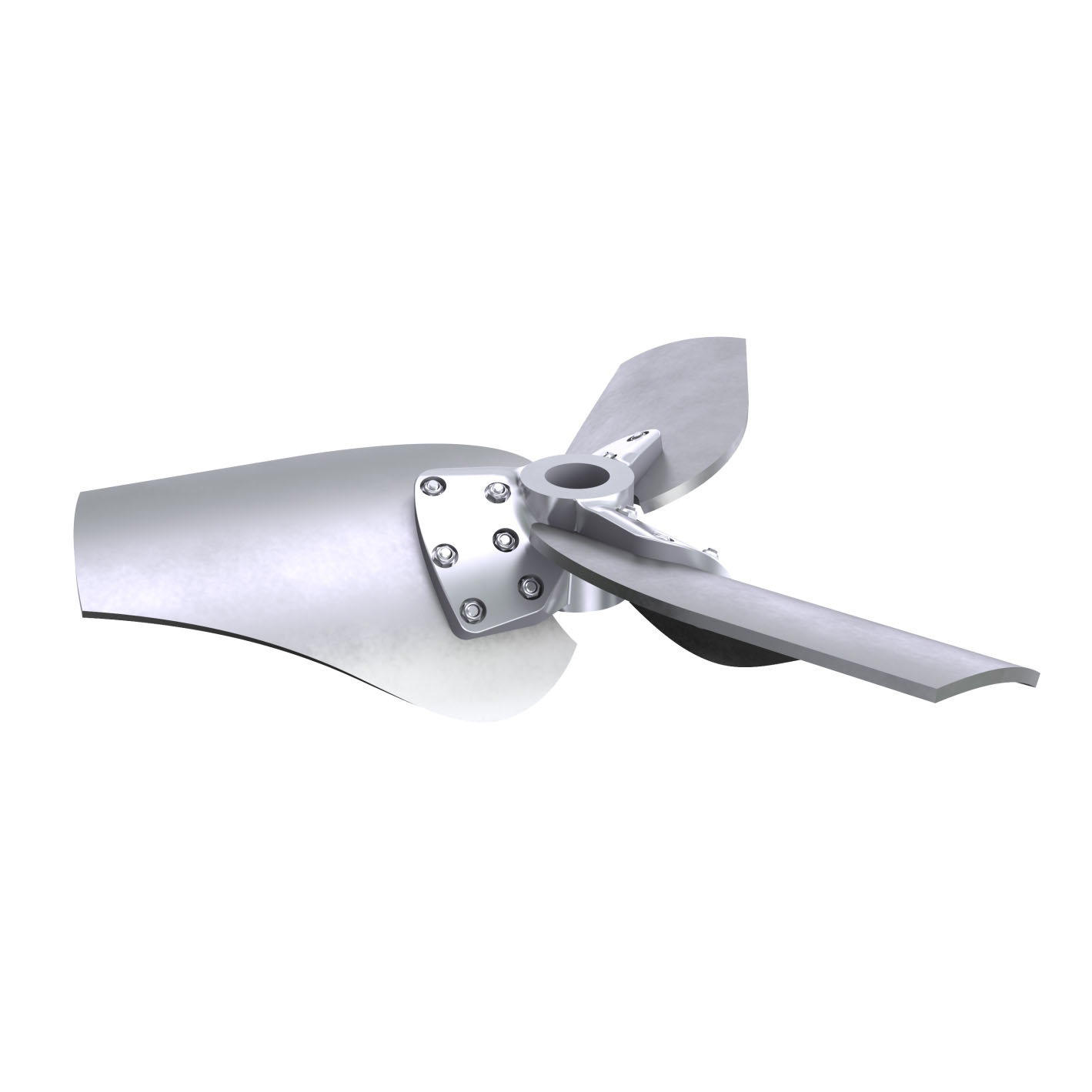 The high-efficiency SHP1 propellers achieve substantial energy savings and a high heat transfer rate