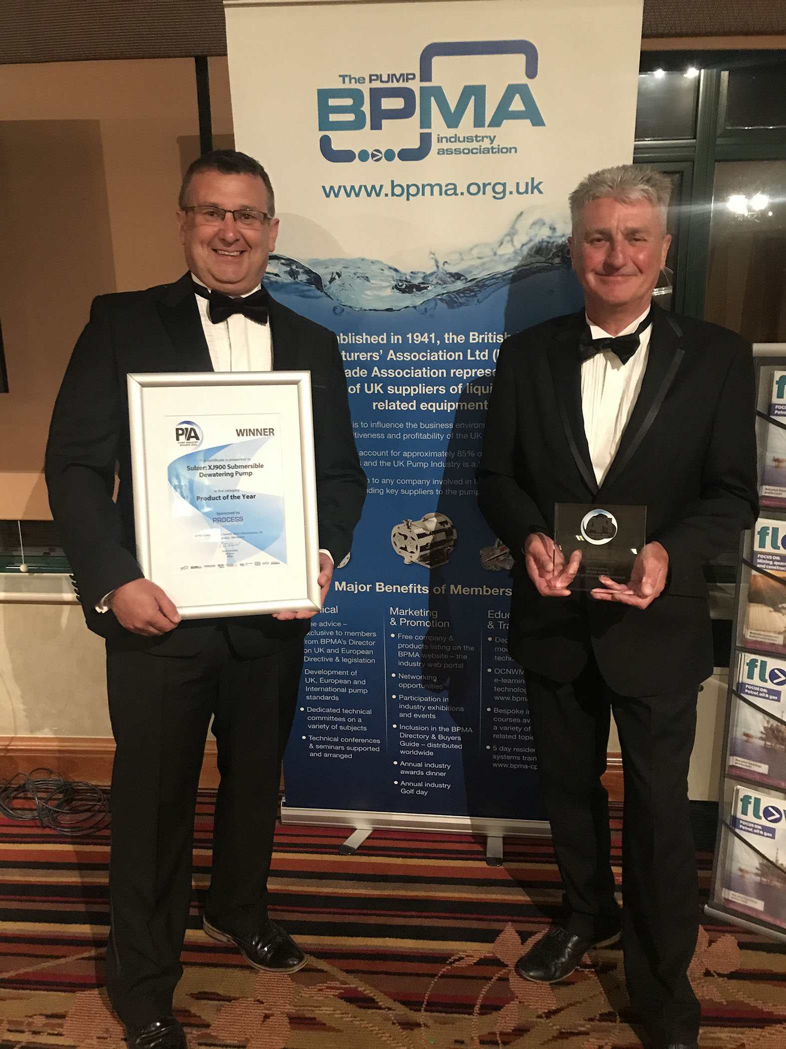 Sulzer has received the Pump Industry award for Product of the Year for their latest addition the XJ 900 dewatering pump