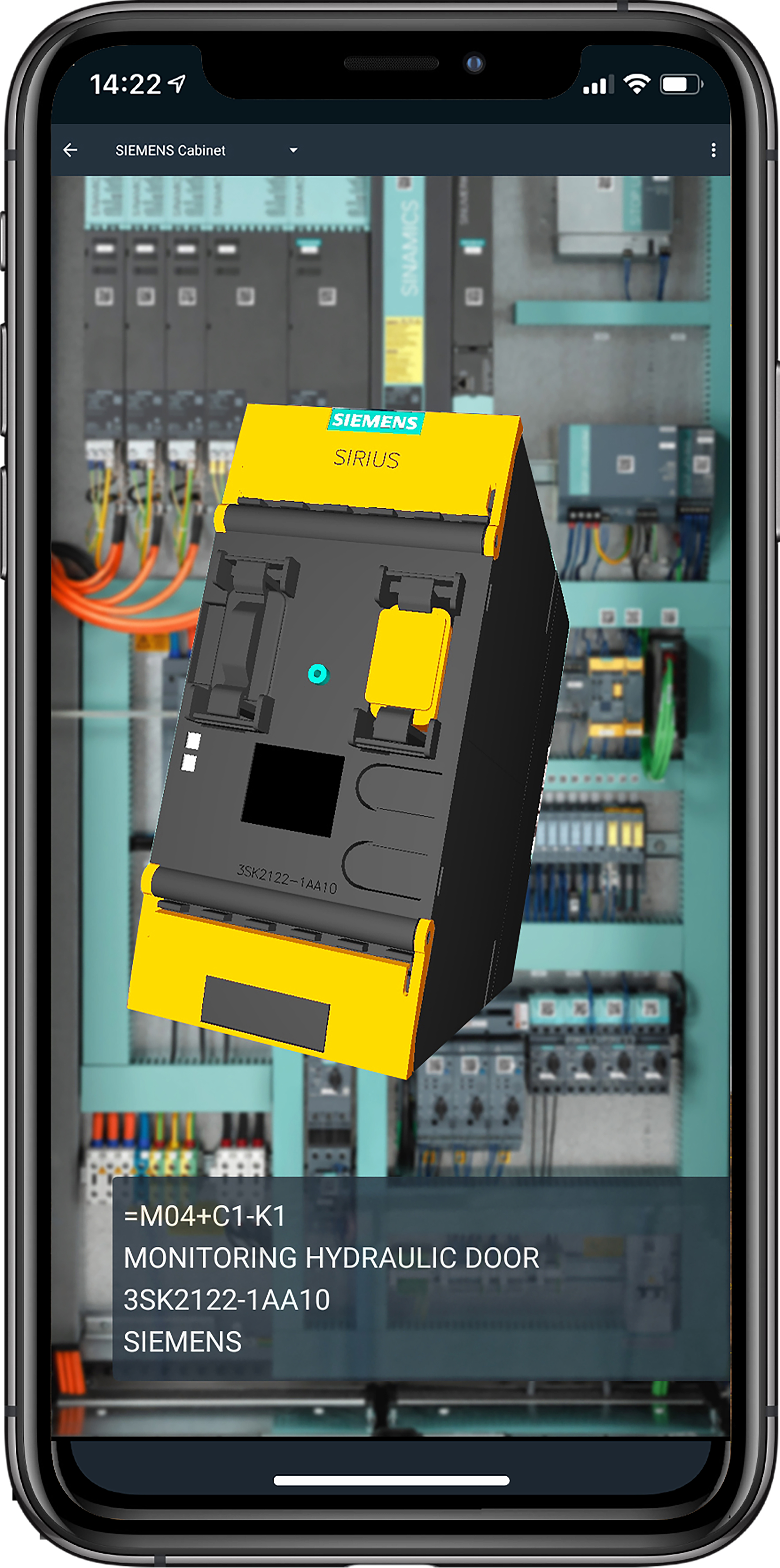 The included WSCAD Cabinet AR App identifies components and retrieves information from the Cloud. Notes on components can be added within the Cabinet AR App using the comment function.