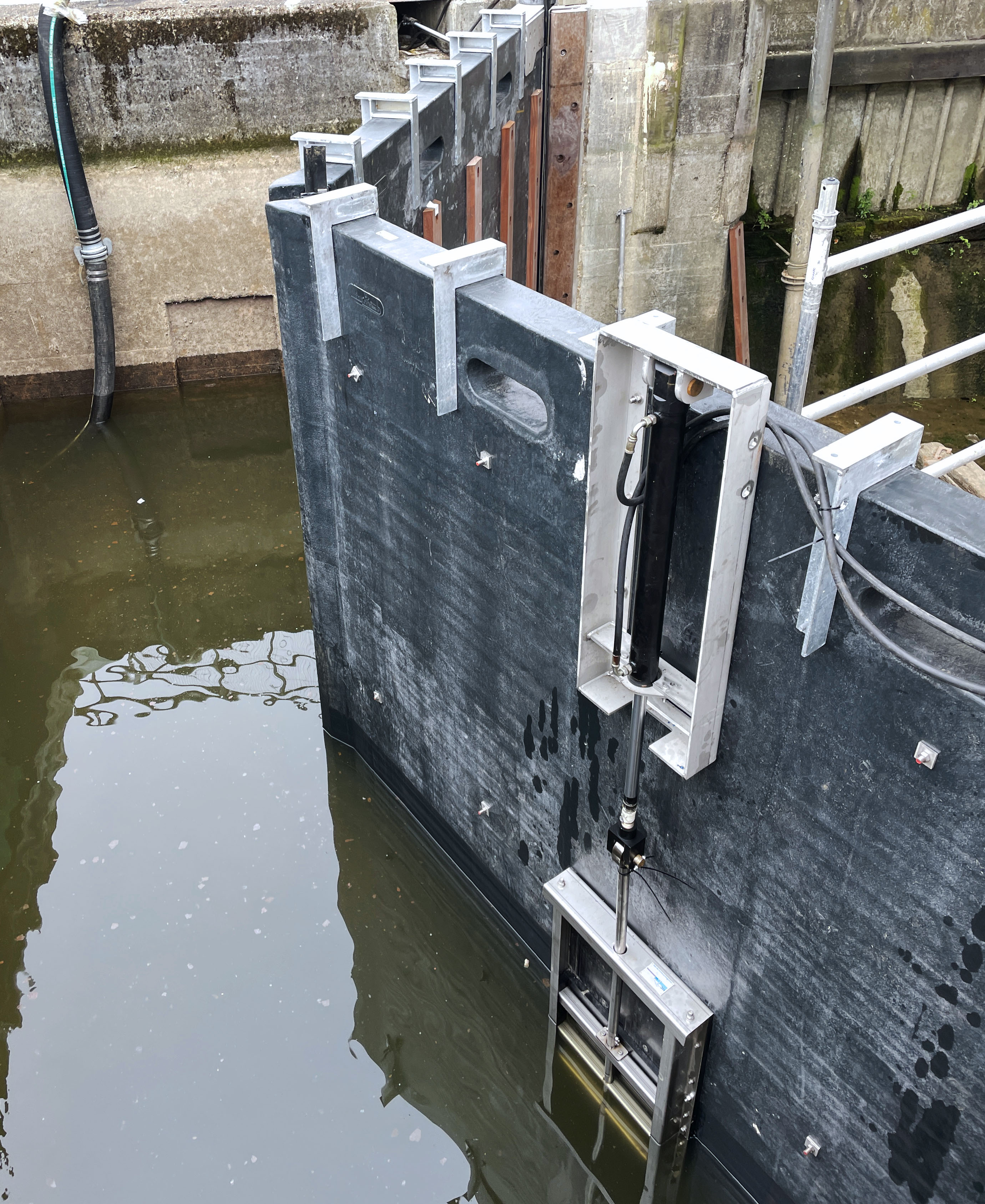 FRP lock gates are essentially maintenance free, with the lifespan of an FRP panel at least 100 years