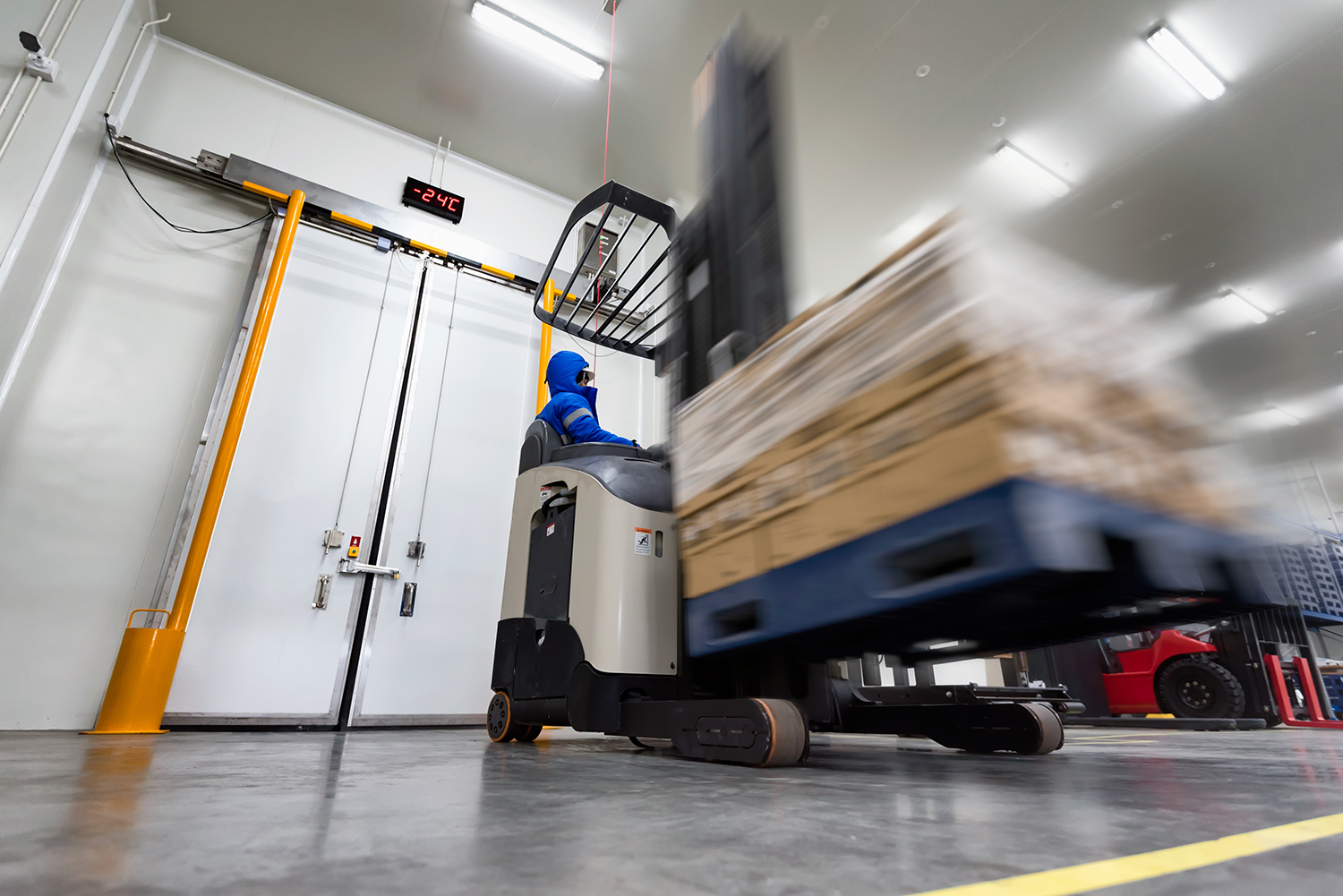 To ensure that forklift truck brakes can operate reliably in cold room environments, Warner Electric has developed custom brake friction material that provides consistent performance despite extreme temperature variance and the effects of moisture.