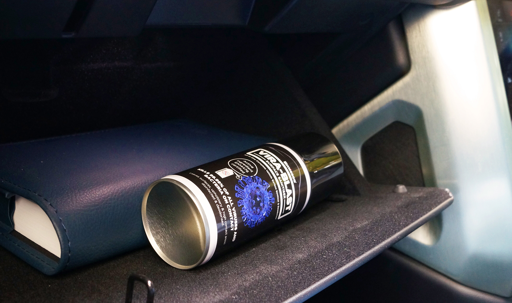 VIRA-BLAAAST car interior sanitiser products from Emissco help to combat viruses, while eliminating bacteria, fungi, mould and odours.