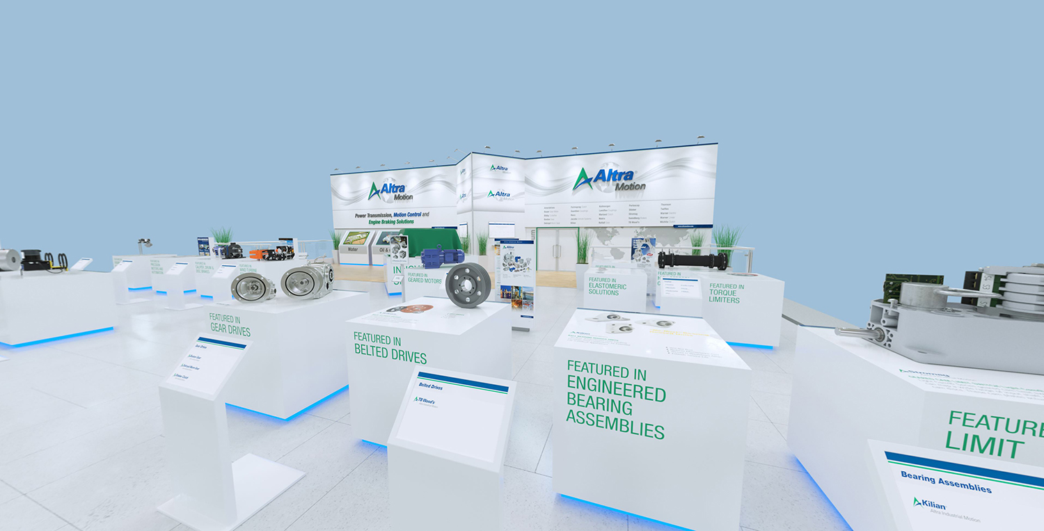 Altra Industrial Motion Corp. has expanded its virtual exhibition with new explorable 3D application environments, booths, event areas and products.
