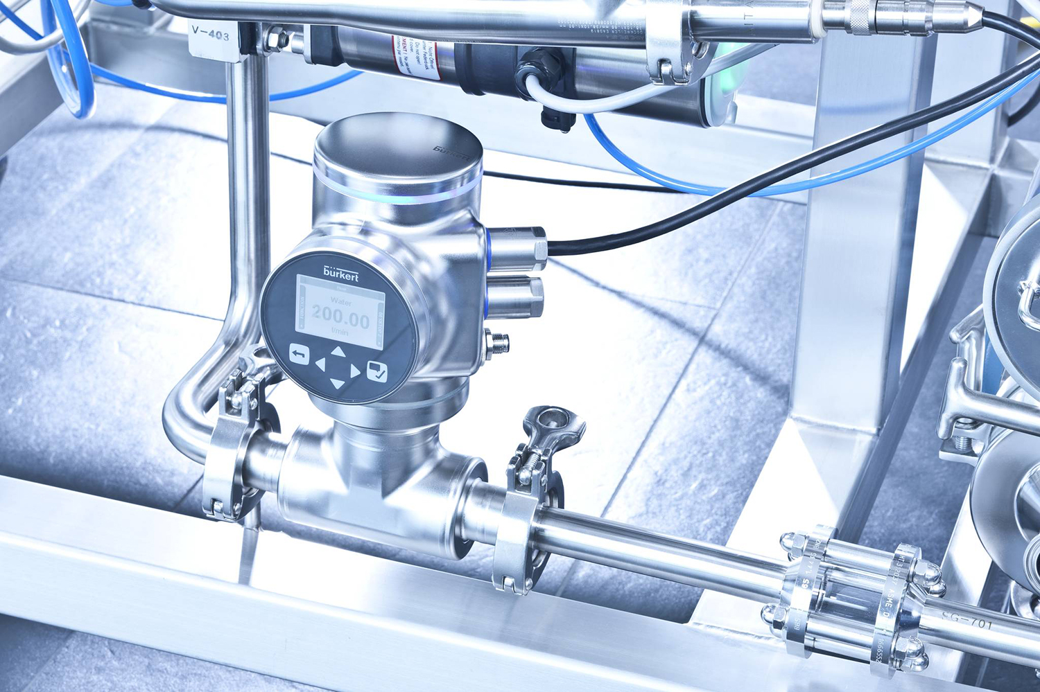 Constructed from 316L stainless steel, this prevents corrosion of the flow meter and the bacteria that can develop within it. The smooth, polished design also conforms with the highest grades of pharmaceutical standards.