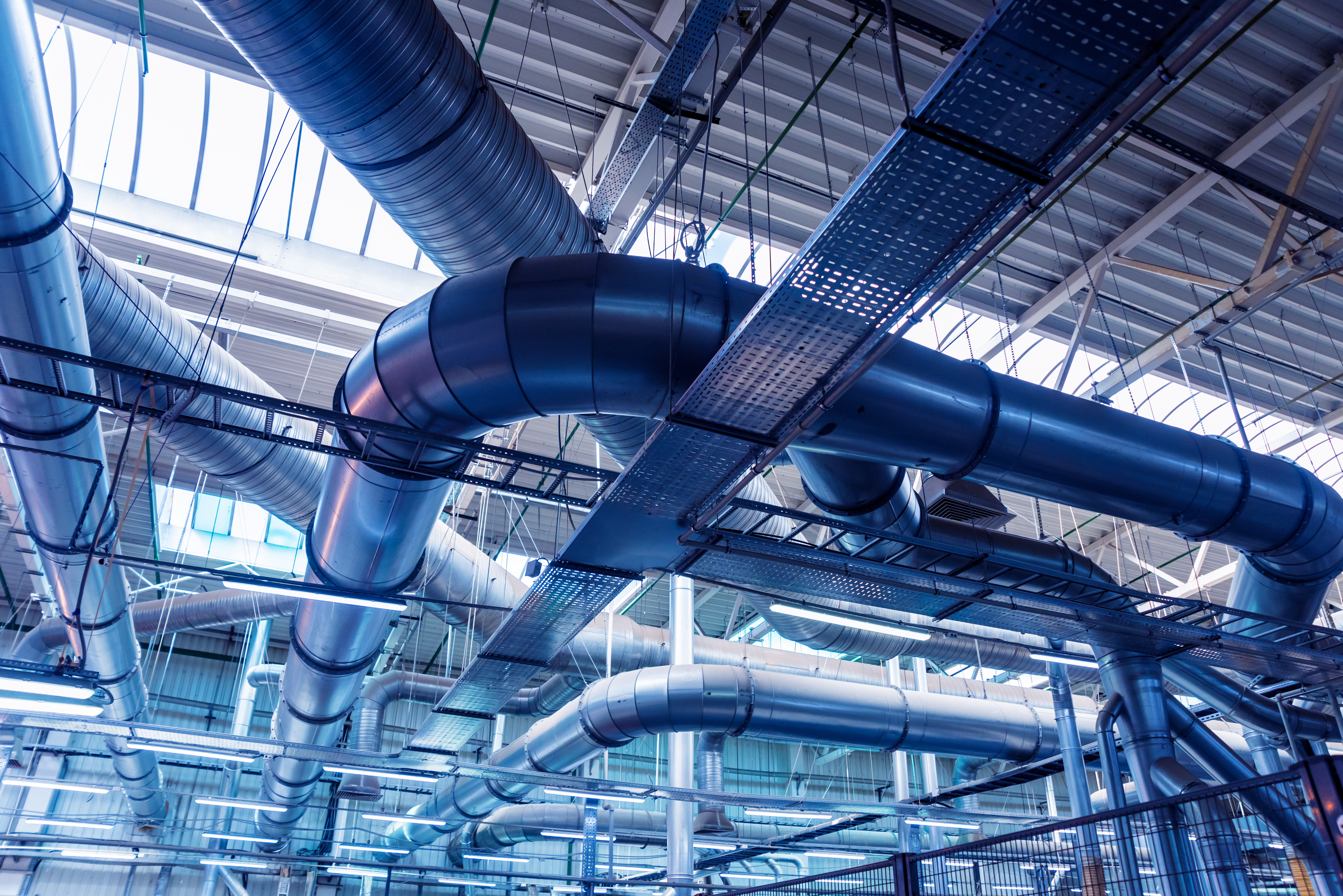 HVAC system in commercial buildings. (Image Source: AdobeStock_285910028)