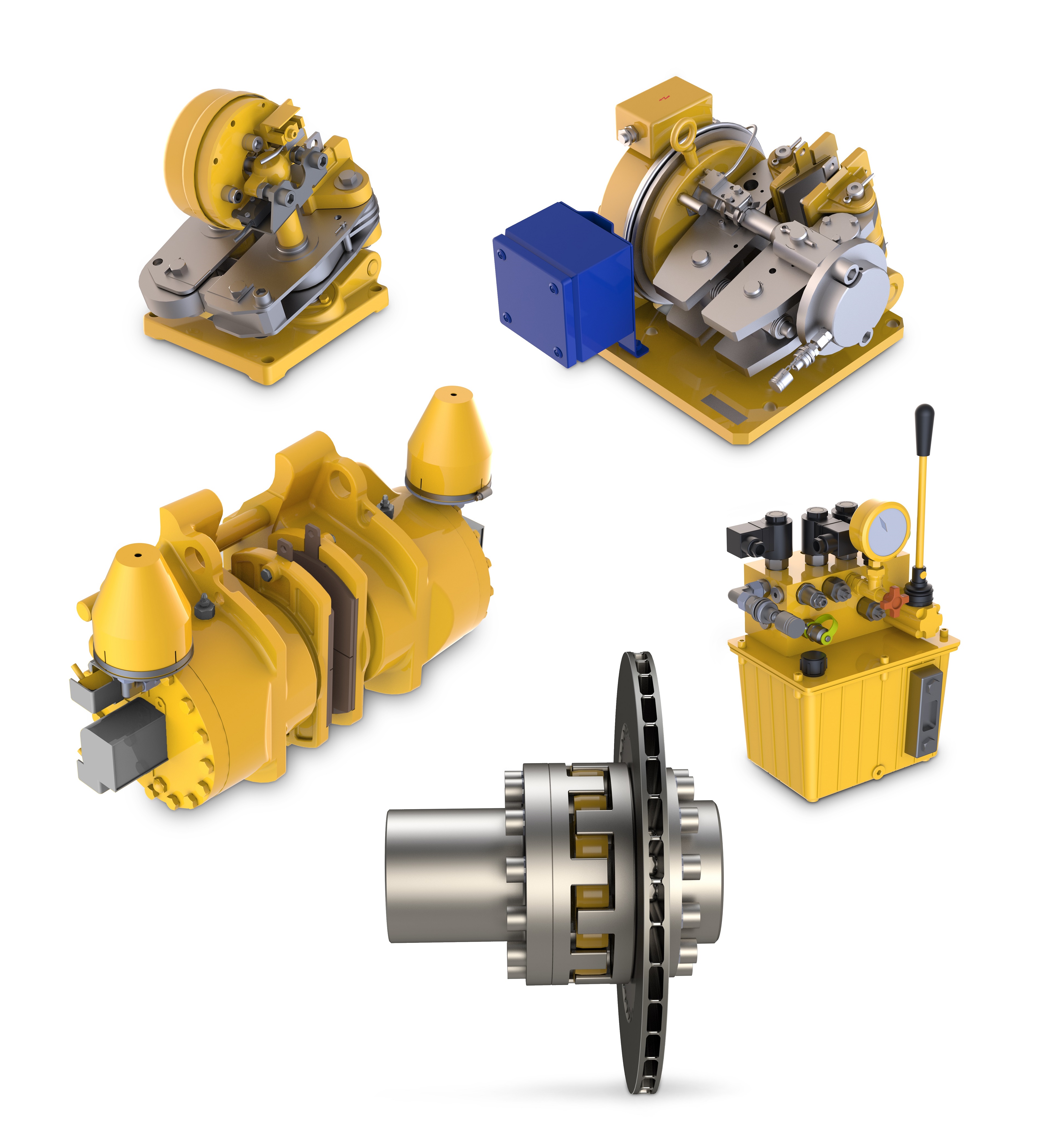 Stromag provided brakes, couplings, limit switches, hydraulic power units (HPUs) and monitoring systems.