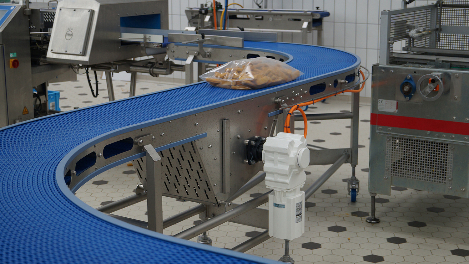 It is critical that any equipment operating on a food and beverage production line is designed to hygienic criteria. This includes motors driving conveyors.
