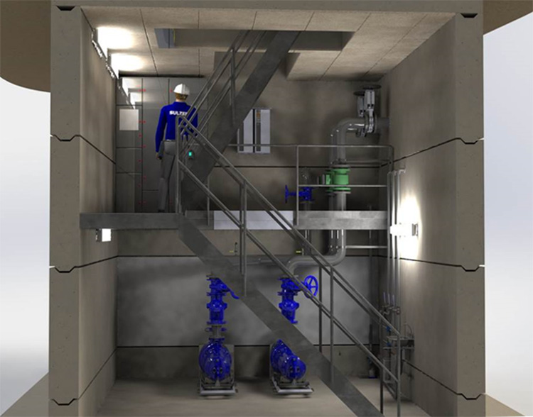 Sulzer wastewater engineers used virtual reality technology to help the customer visualize the new concepts.