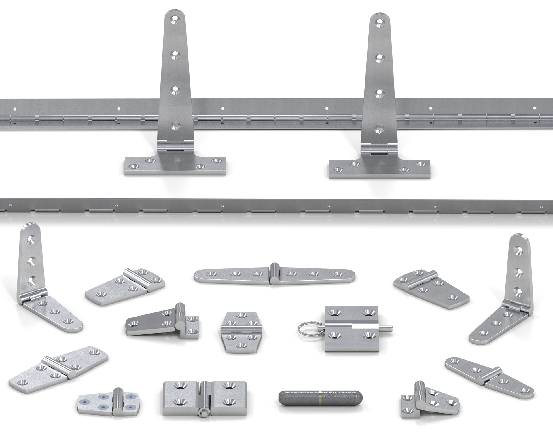 WDS Components has expanded its range of hinges including new designs. Manufactured in stainless steel, the hinges are heavy duty and corrosion-free.