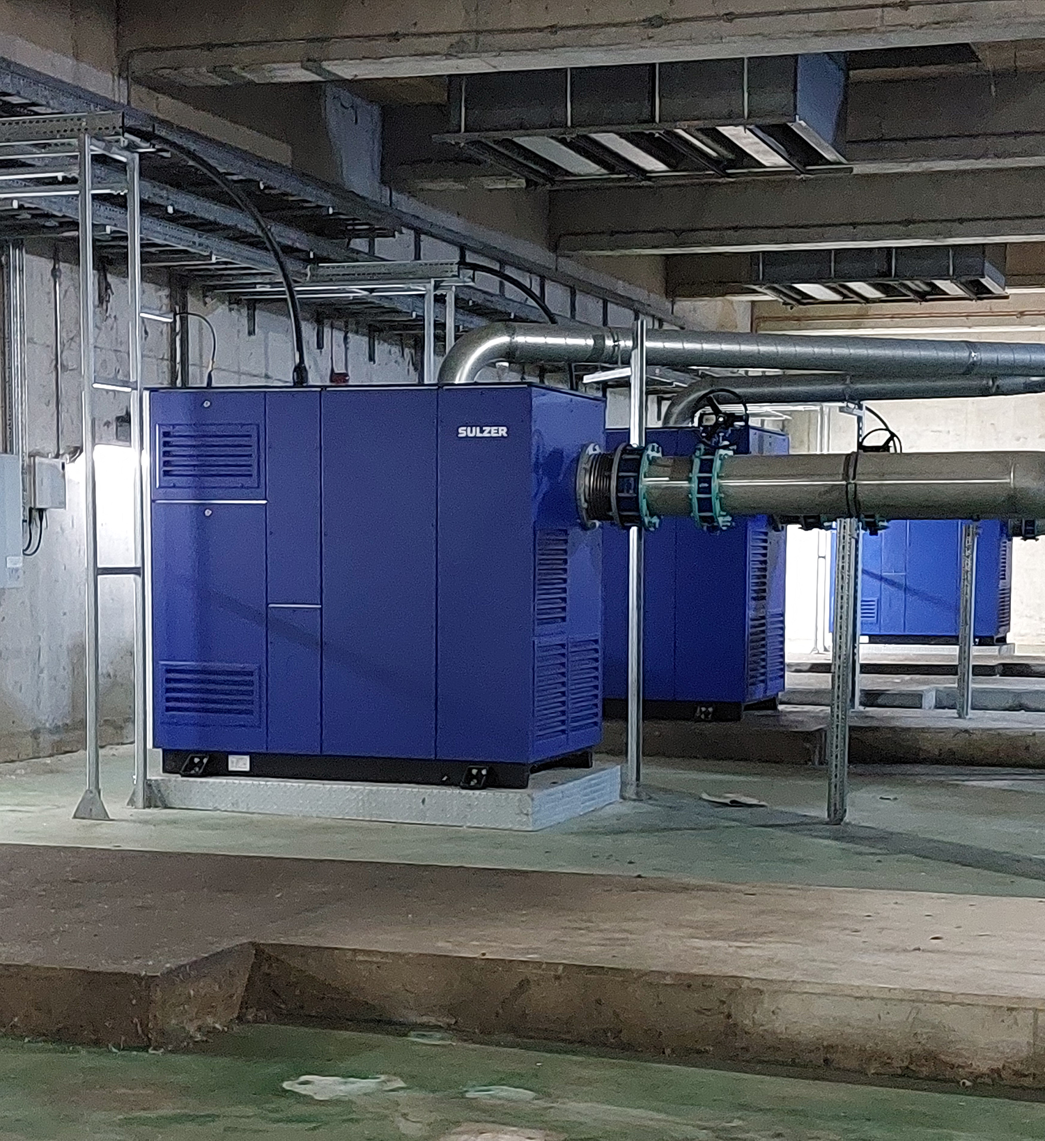Six HST 20 turbocompressors from Sulzer were chosen to replace eight units at Derby Sewage Treatment Works to reduce the risk of downtime.