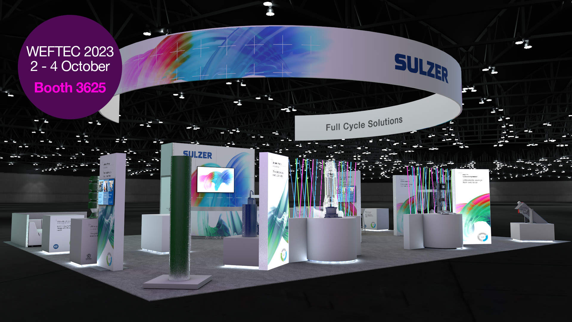 Sulzer will present new products and technologies for the water and wastewater sectors at booth 3625, WEFTEC 2023 on 2-4 October 2023