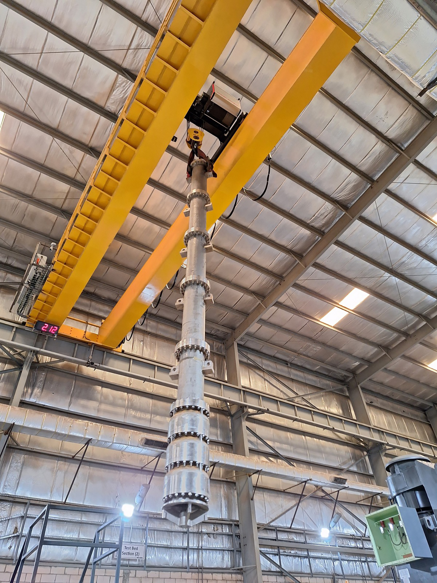 Overhead cranes have been added to accommodate assembly, packaging and performance testing of some of the largest pumps in the Sulzer portfolio.