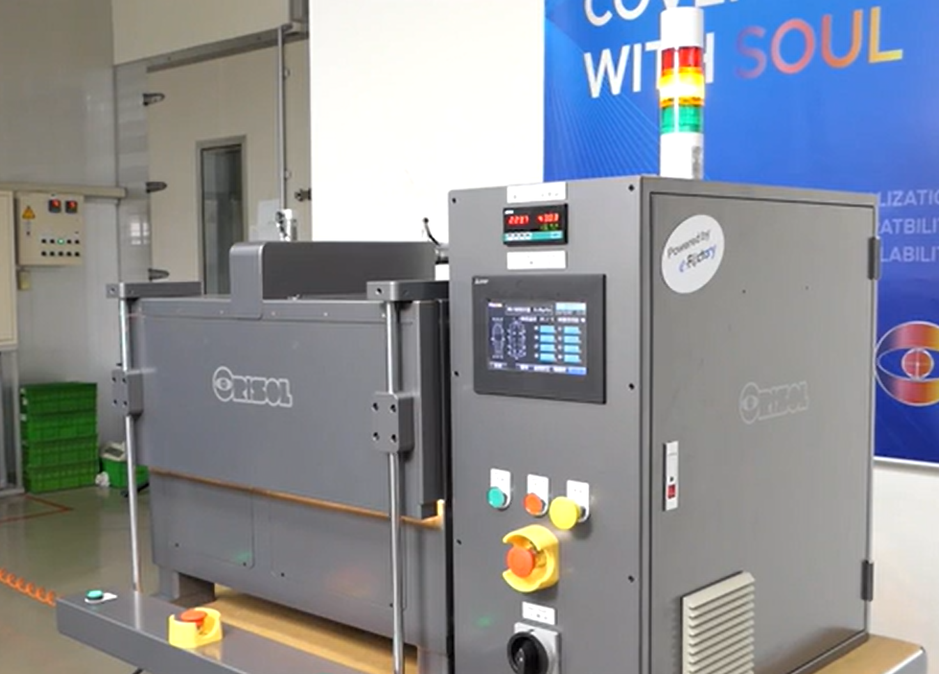 Orisol saw its OFA240 series upper to sole flash activator machine as an ideal candidate to benefit from the principles of TSN technology. (© Orisol)
