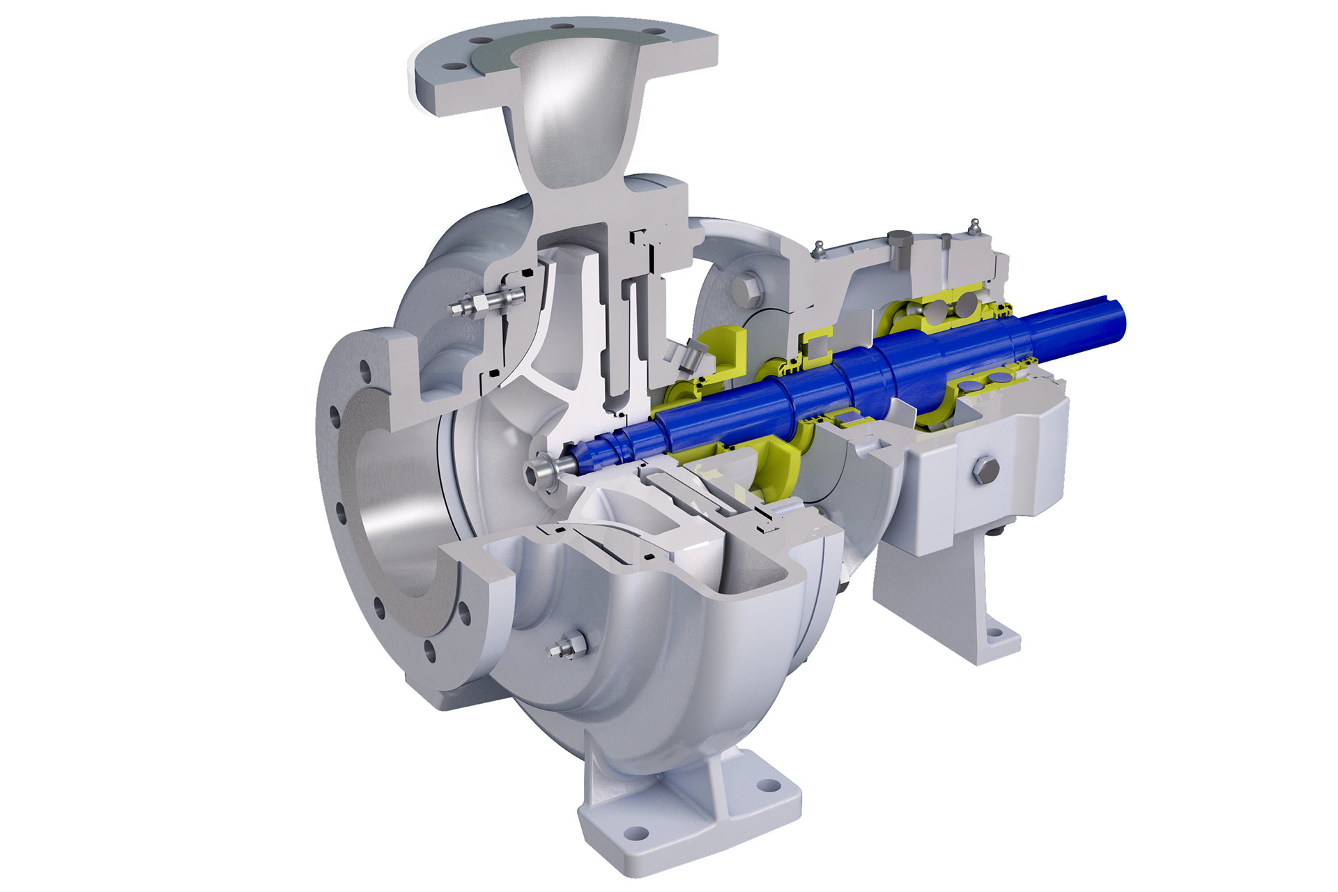 AHLSTAR-WPP pump construction with closed dynamic seal